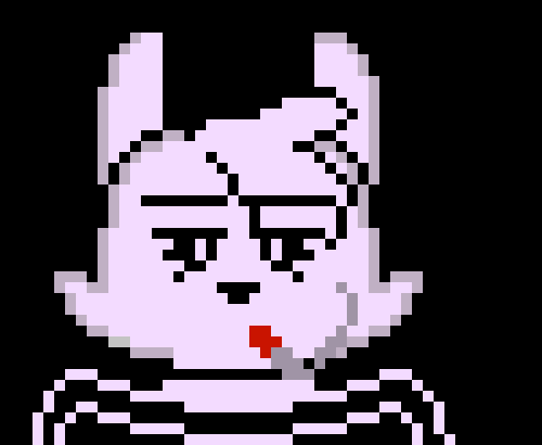 [0b51d0] (I might go to sleep soon, because I'm tired.) -She opens her eyes halfway- "...Huh?"