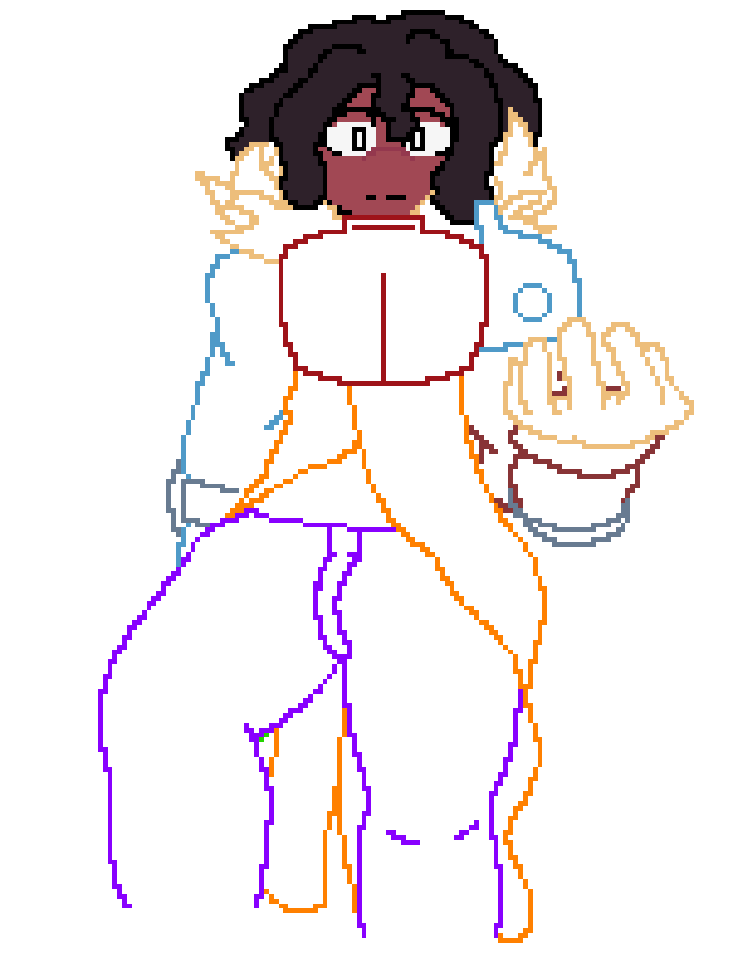 [6f4c9d] ngl. this probably gonna be one of my best sprites when its done cause like. this is aweso