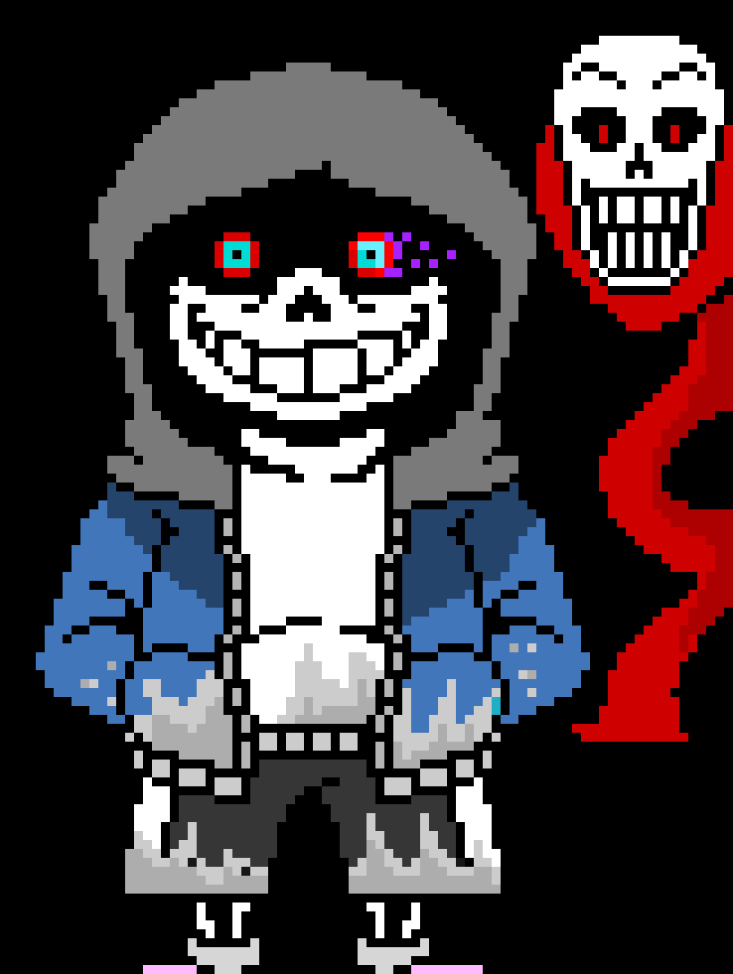 [0f3976] Dusttale Sans(A Tiny Bit More Proper Coloring Aka Shading)
