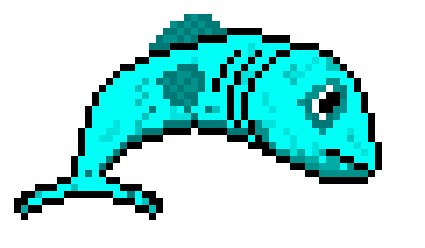 [aea7d0] cyan fish