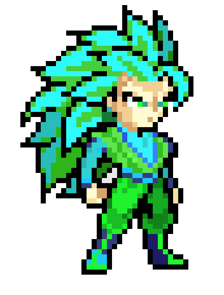 [9664c4] true super saiyen 3 blue future goku