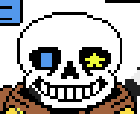 [a82578] *paints a red slash and blue bones*-ComicSanz