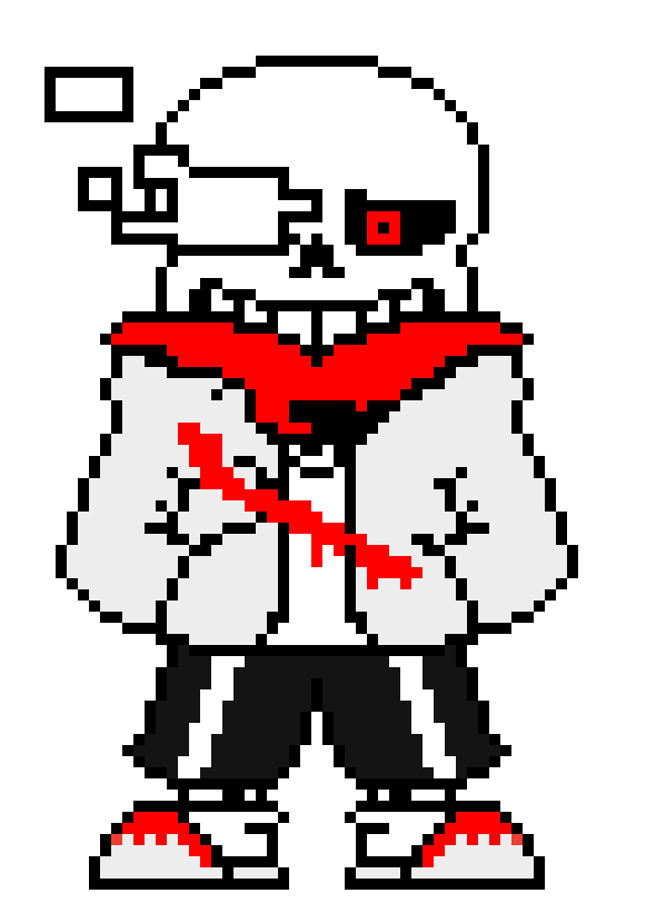 [7456f1] (repost) *they see a skeleton twitching his head but aaron has a strange memory about geno* -genocide