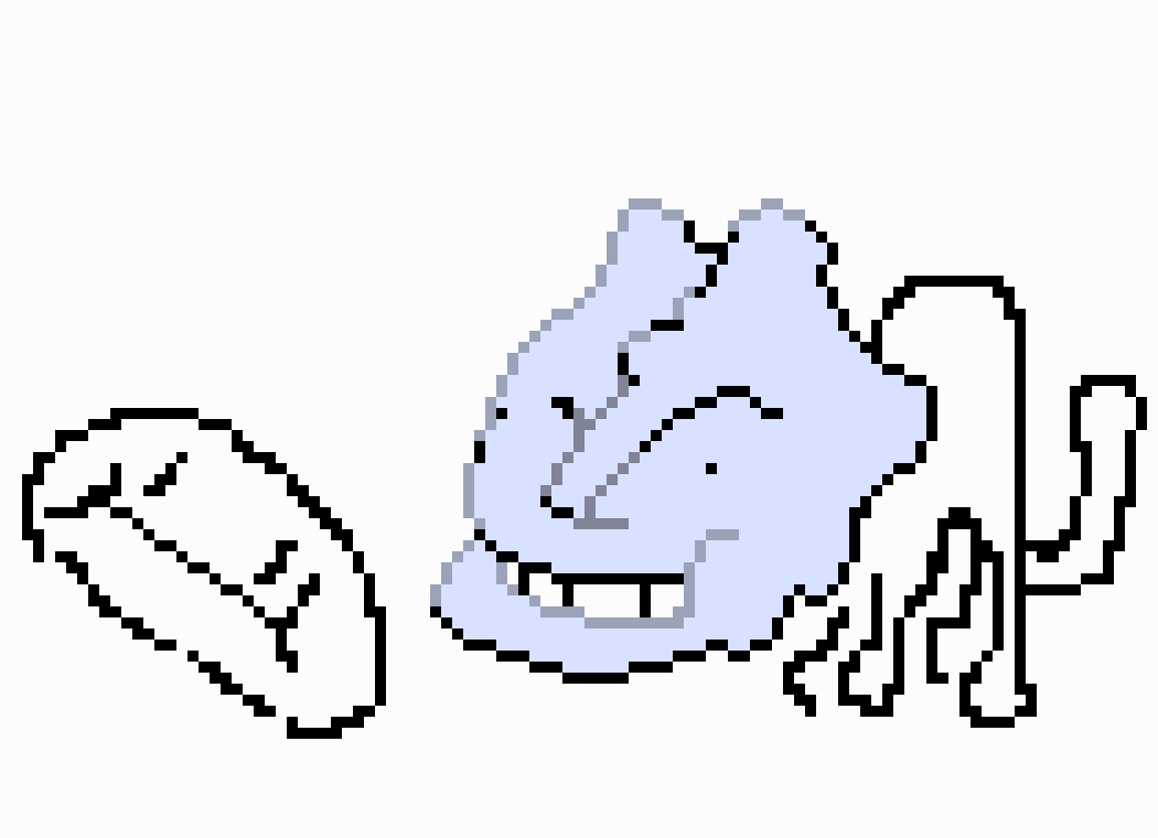 [b71a52] and now we are getting rare footage of a wild steelix and a derpface, the steelik is very sneeky boi and is hunting the derpface, will the derpface escape?