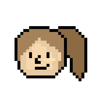 [9664c4] Girl Pixel Icon