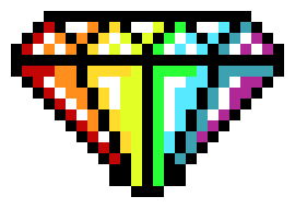 [9664c4] Rainbow diamond