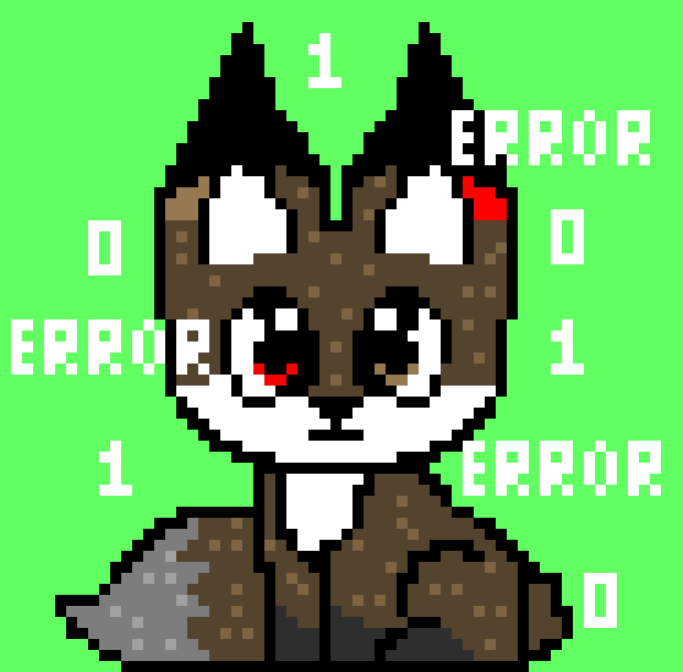 [2fe70b] *sits on the ground looking at cross*