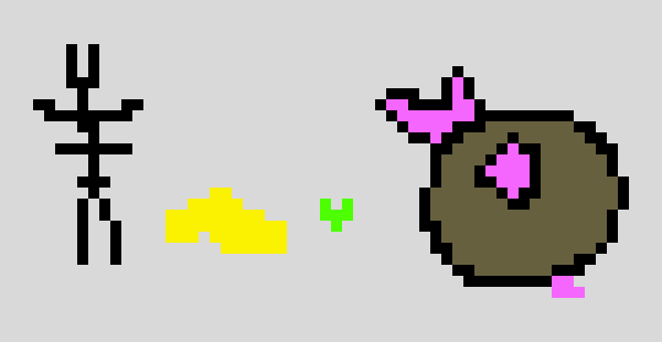 [acbc50] (didnt feel like trying to make it look good)*it spits out a sappling named henry, a lot of G, the soul of kindness, and a rock with crystals inside*