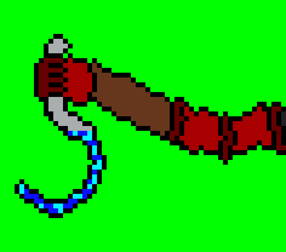 [5e99ba] *He notices a fight commencing so he equips a Guardian++ Vicious Sickle for defense purposes.*