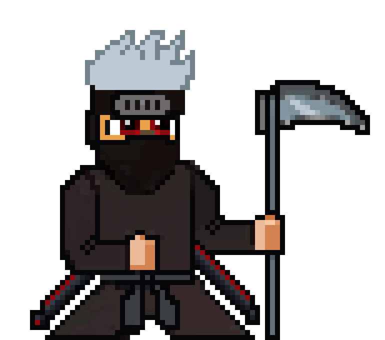 [37f45c] new plain ninja black png with weapon plain