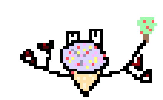 [34a107] Ice cream sand dollar tree monster