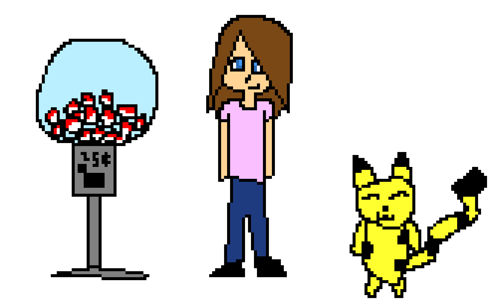 [d38240] Gumball machine with anything but gumballs