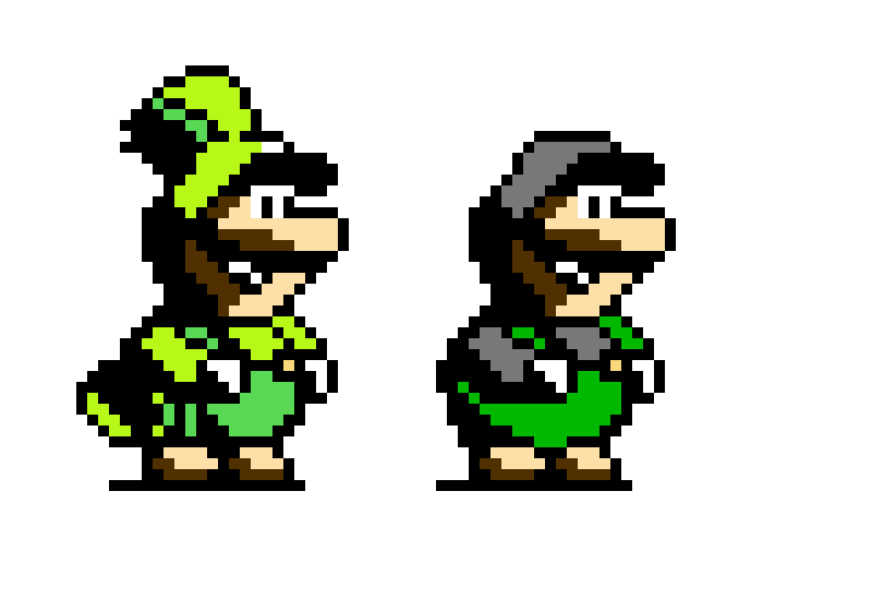 [9664c4] SMB4: Mario's Adventure Parrot & Ice Luigi