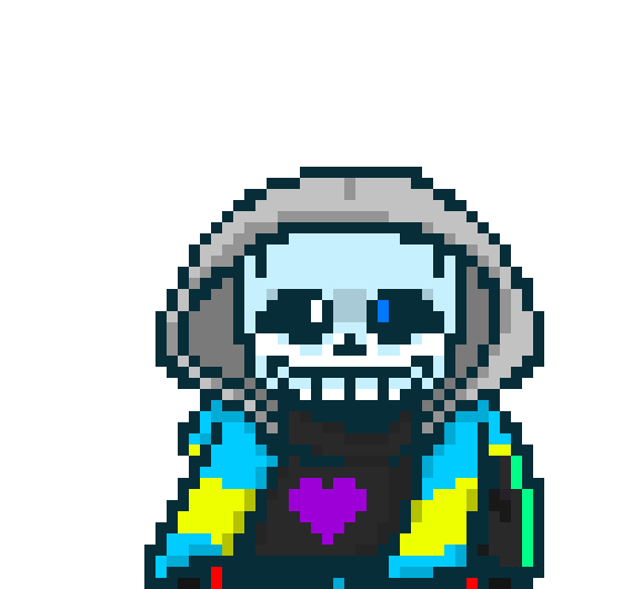 [752b4c] There actually is! If I tried to make it, it`d look like crap, but his soul actually changes color constantly. He has every soul trait, but has 50% determination. Hence why he can stand so much pain. His willpower is stronger than the pain, which is why it takes a lot to take him down. -BD