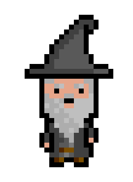 [bfd322] Wizard Pixel Art