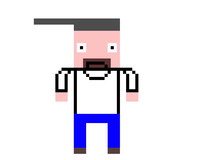 [2b3761] ZombieTale Crazy Dave/Asreil Dremurr Battle Sprite