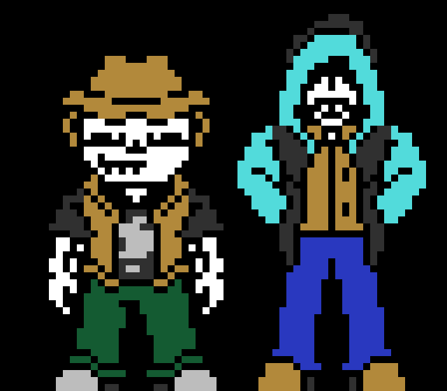 [57dac4] Sans actually has a hobby (I think you can guess what by the outfit) and is significantly less lazy and a bit more enthusiastic and energetic, only a bit though. Papyrus is miserable and lacks motivation to do anything, not essentially lazy but like- y'know just too miserable to do anything