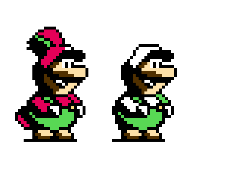 [9664c4] SMB4: Mario's Adventure Phoenix & Fire Luigi