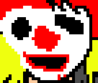 [f7c573] clowns are never dead! funny cat man!