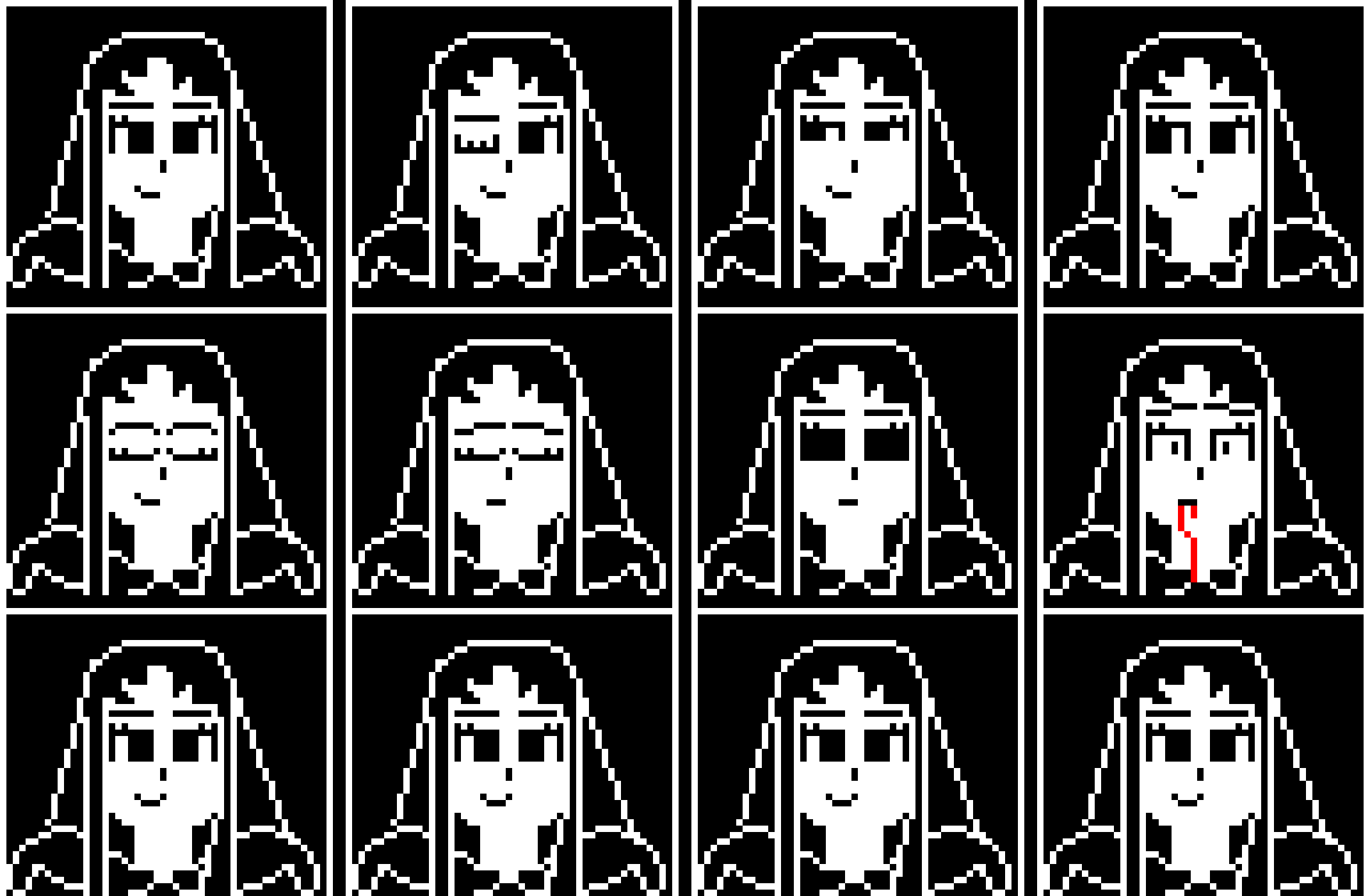 [9664c4] midori sprite faces