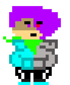 [5b2f3e] -deflects the attack at karma with a zanbato and throws the massive sword-