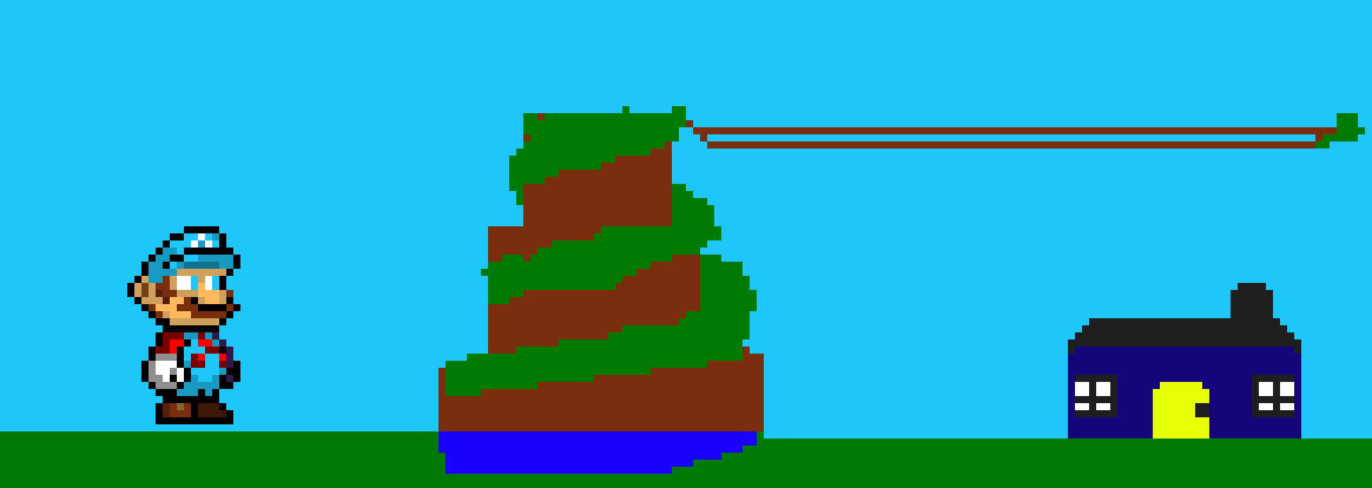 [fc6325] its a nice day in spiral mountain... really relaxing thats why smario lives there)