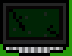 [741690] *Inside the box sits a monitor with a hole thats the perfect size for the oddly shaped data chip* -Broken Data