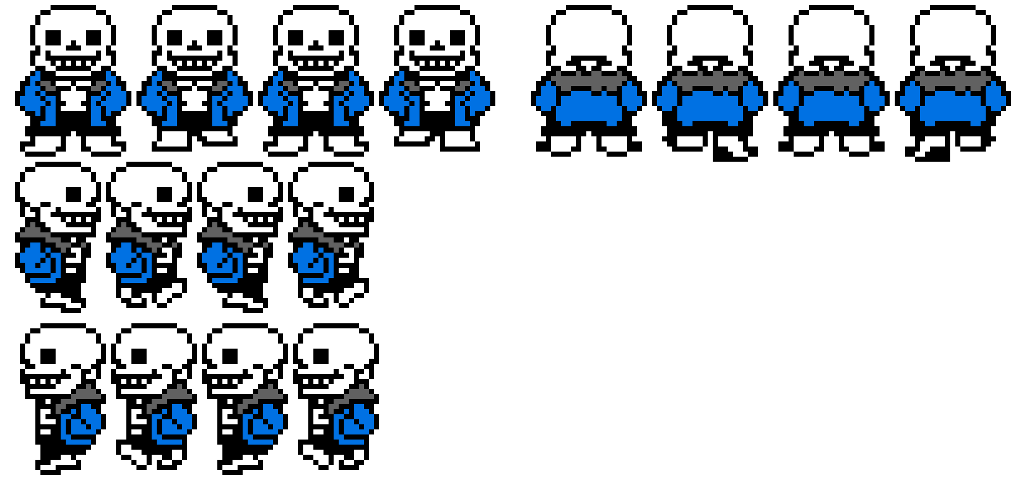 [482fea] UnderTale - Sans Walking Sprite Sheet