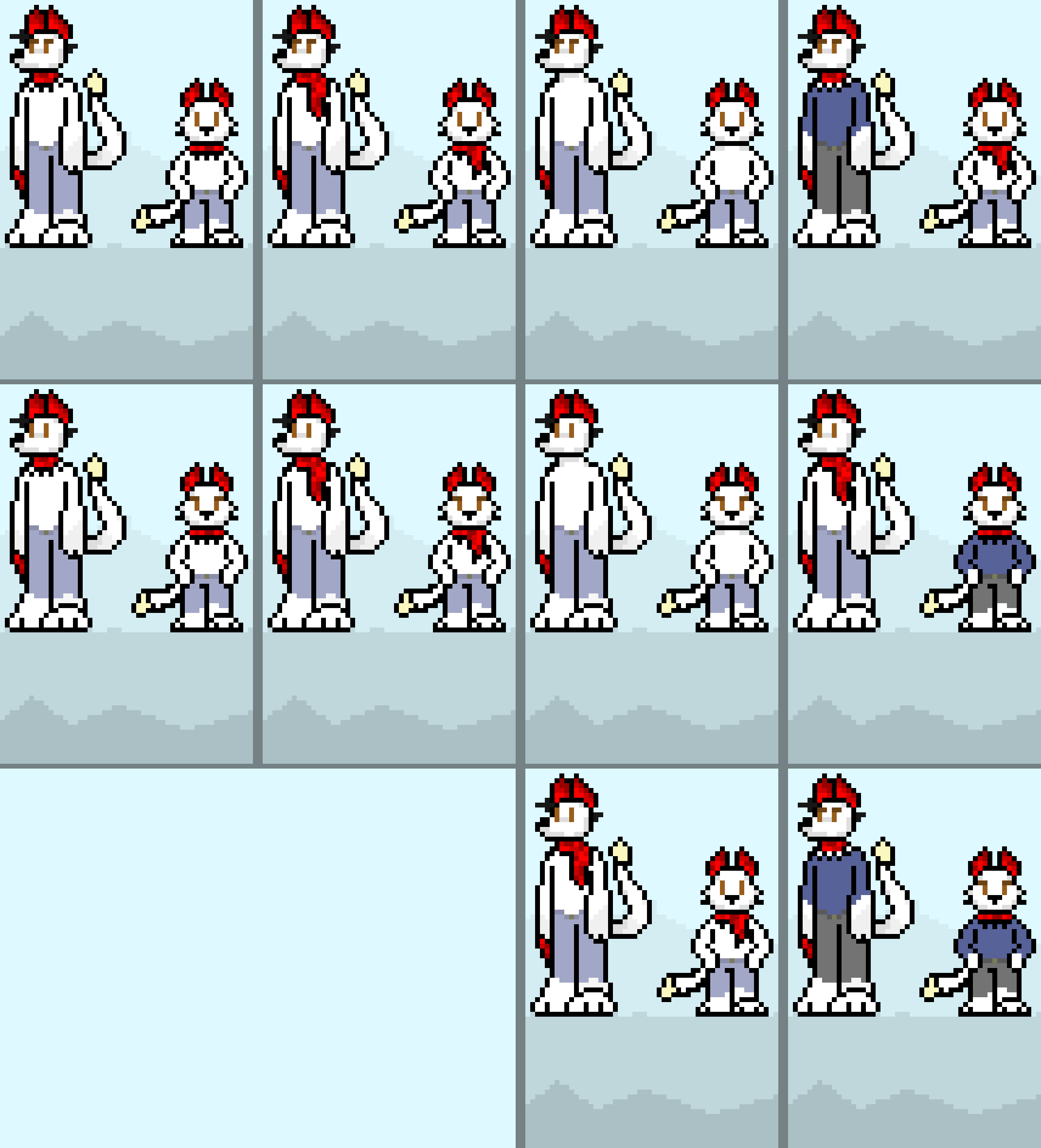 [583245] Overworld sprites!... Of, Terrie and Kinder Terrie...