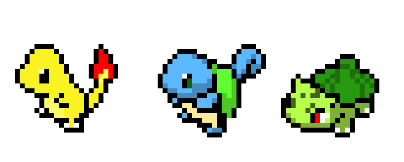 [9664c4] gen 1 starters shiny