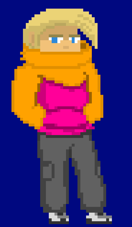 [fedf74] *He walks away*