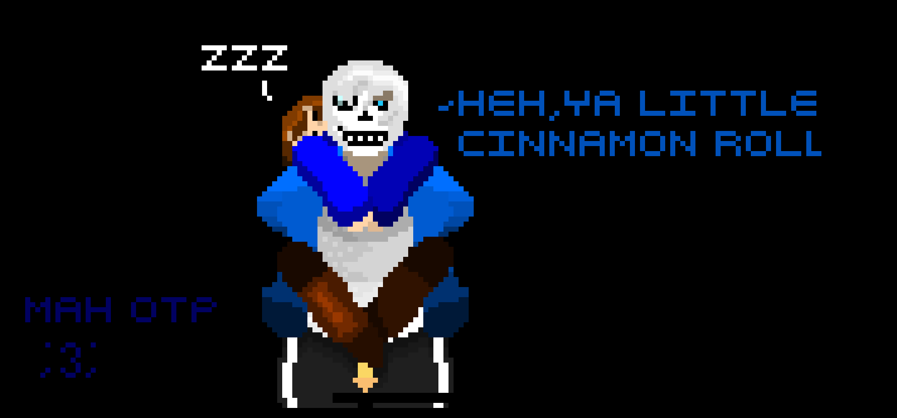 [9664c4] Pixel art - Sans x Frisk