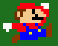 [9664c4] Mario 8-Bit Pixel Art
