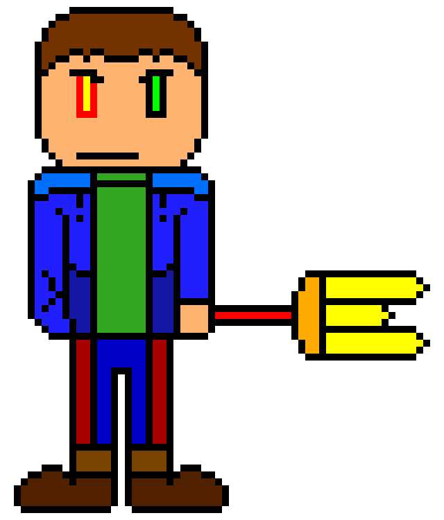 [d6b045] *Blocks the bullets again* 