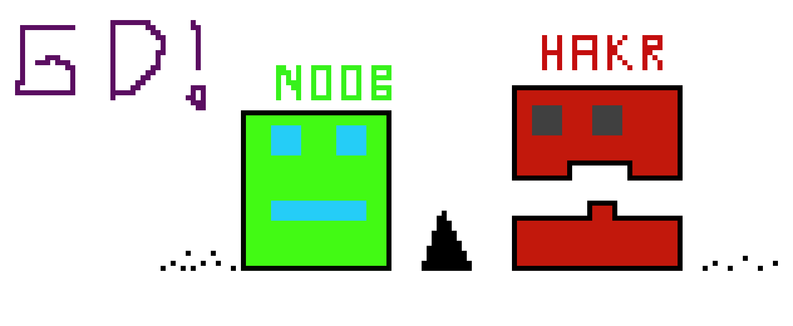 [9664c4] Geometry Dash Noob And Hakr Pixel Art