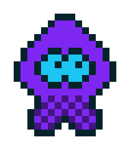 [e622b7] A purple squid
