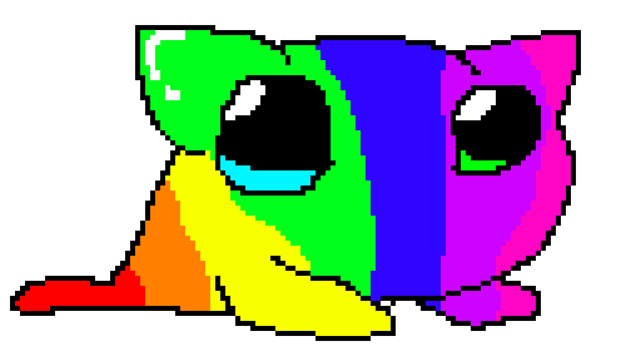 [9664c4] jumbo rainbow kitty