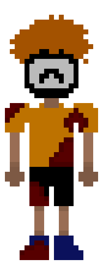 [25d002] *He slowly climbs out of a lake/waterfall, and lays on the arena-like platform* I...It worked....I- *He coughs up water into the mask* Gah-