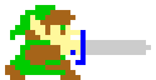 [05eb87] The link fazes out of the line of sight and slashes out the white sword. (Aye im also a Zelda fan)