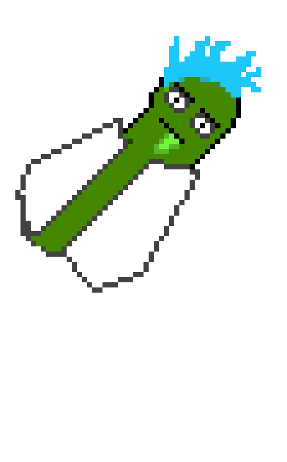 [9664c4] rick from RICK and  MORTY ( but hes a pickle ) xD