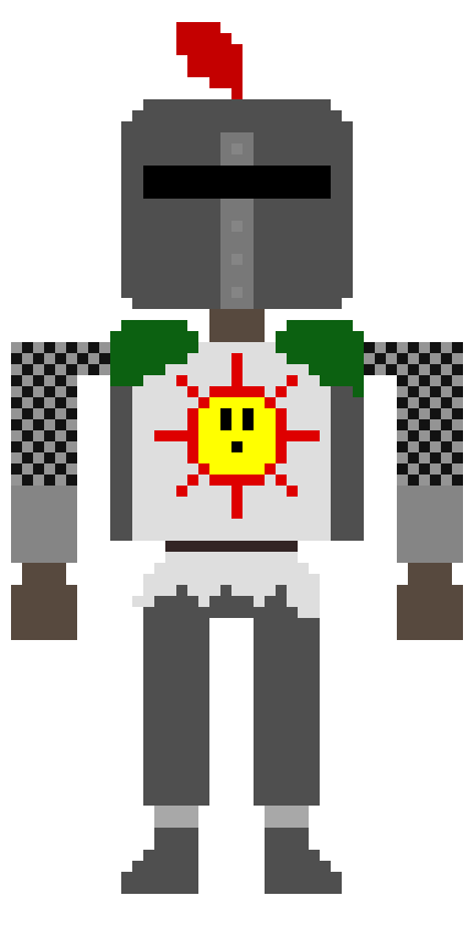 [de8c0d] Solaire: I see my gods face all the time! By that I mean by the sun! Also Cmon....Its getting foggy out here *He Pushes open the door* lets get in.....