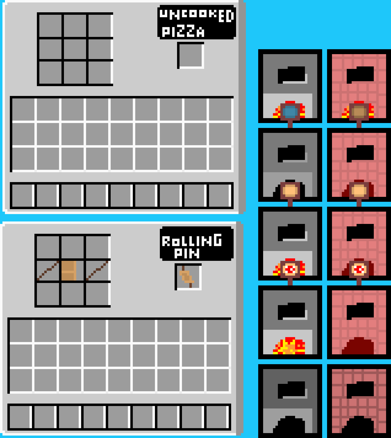 [f7c573] pizza and rolling pin and brick farnis