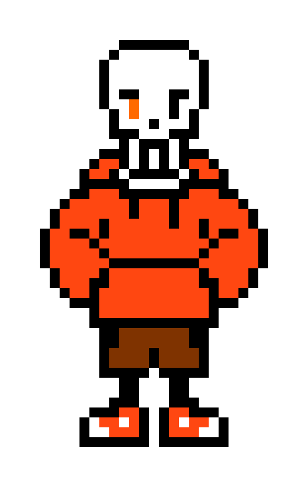 [a0cc54] Underswap Papyrus Overworld Sprite [King Squid Edit]