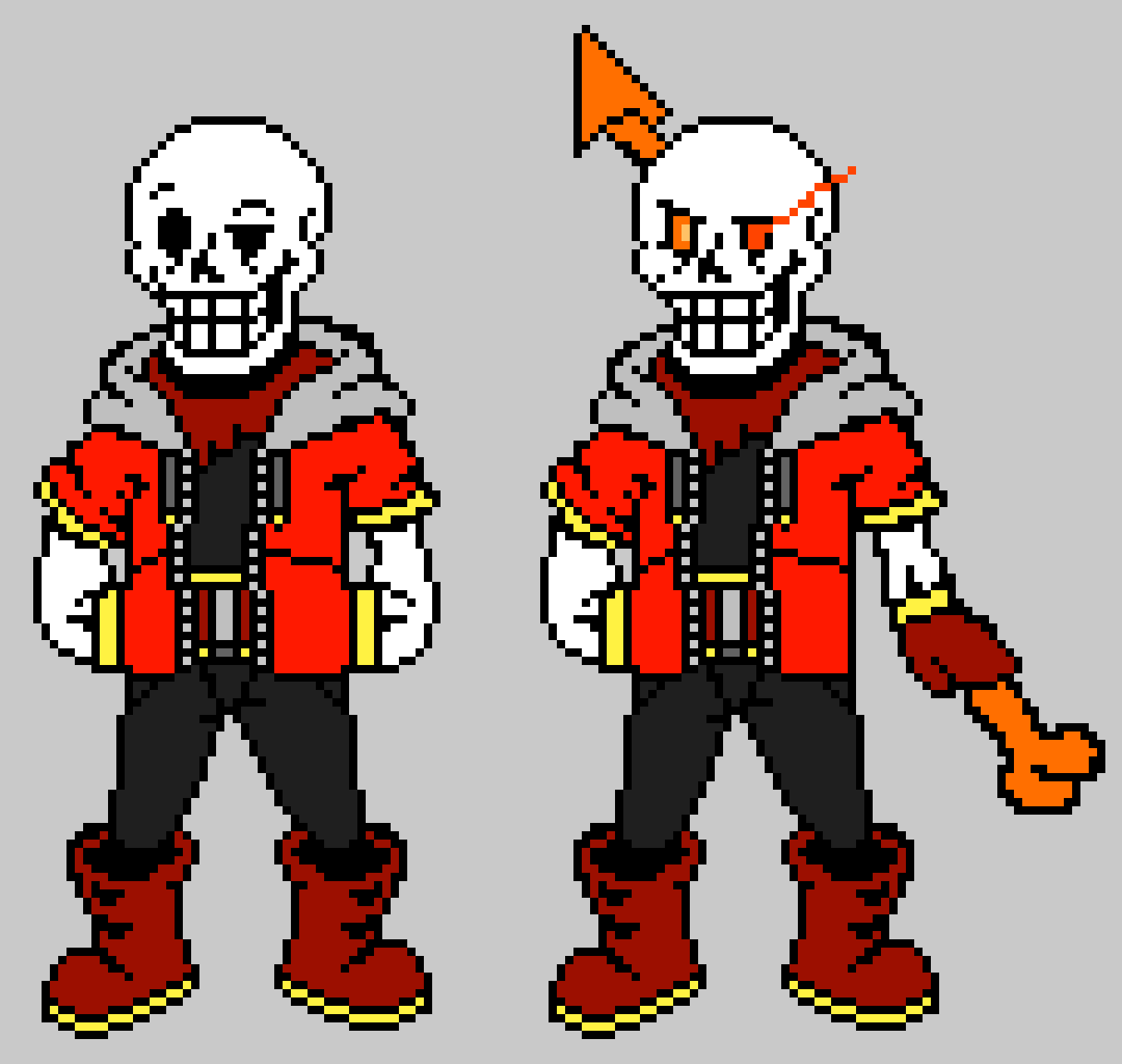 [5fd35a] Any AU where Disbelief Papyrus is Sans.