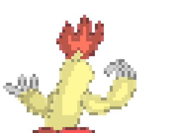 [3fcaee]  terrie this isnt a cursed thicc sprite its JUST THE POKEMON COMBUSKEN THE EVOLOTION OF TORCHIC THAT IM REMAKING THERE SPRITE IN A GEN 1 LIKE STYLE - Tom