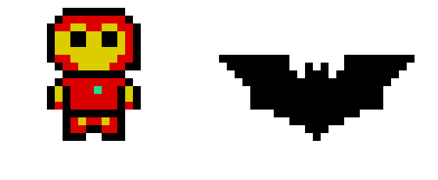 [9664c4] bat man iron man