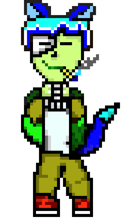 [04f305] -next to red person-