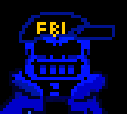 [e76759] HERE HAVE A FBI HAT AND USE THE MINIGUNS