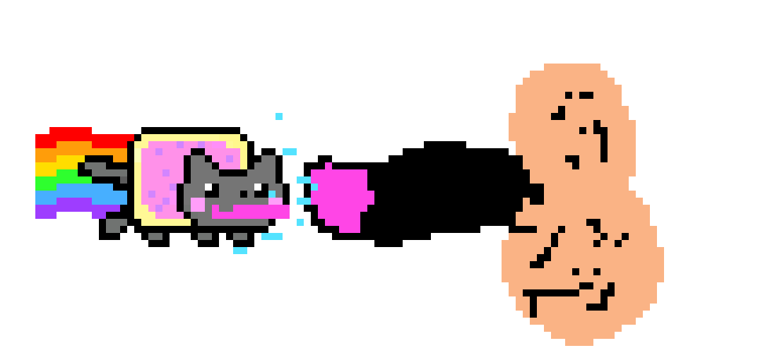[ae7706] and i regret searching cat pixel art maker cuz this poped up and its called "NYAN CAT HAVING SOME FUN"and WOW my private just hurts to look at this-landon