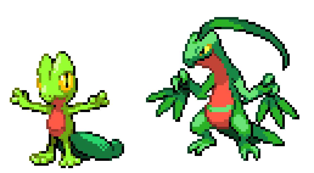 [a79e3c] Welp, at least I managed to do Treecko and Grovyle - Jade